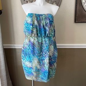 city triangles strapless dress with pockets size 2x